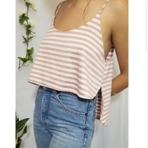 Silence + Noise Hi-Lo Crop Top